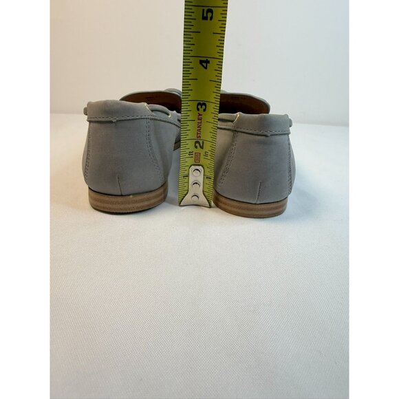 Dolce Vita Menlo Women's Size 7.5 Gray Suede Leather Slip-on Loafers Flats Shoes - Picture 9 of 12